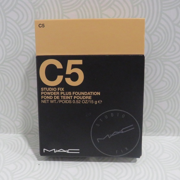 MAC COSMETICS💥STUDIO FIX POWDER PLUS FOUNDATION C5 0.52 OZ BOXED💥 - Picture 5 of 8